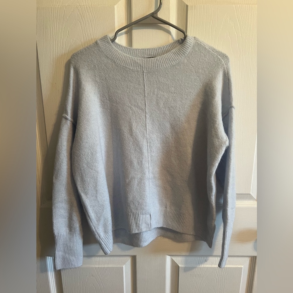 Baby blue sweater. Good condition size xs